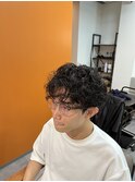 癖毛スタイル