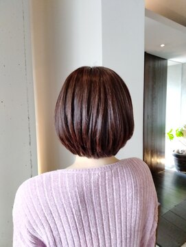 サラジュ 逆瀬川店(SARAJU) 丸みのある艶ボブ