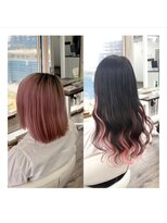 クラン ヘアーアンドスタジオ(CLAN hair & studio)&nbsp;ハイトーンエクステブリーチインナーミルクティーベージュ