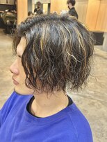 ニアウ 伊勢崎連取店(Niau)&nbsp;メンズマッシュパーマツイストスパイラルパーマ波巻きパーマ