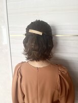 エルバイラビス 大宮(elu by lovis)&nbsp;《Ami》ショートアレンジ/ハーフアップ/結婚式/大宮/フルバング