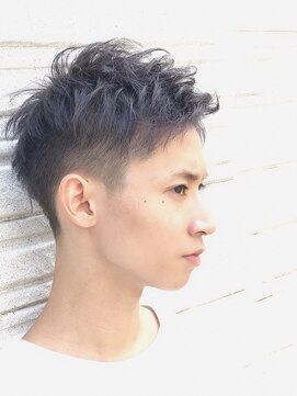 ハレ ヘアサロン(Hale hair salon) 【Hale】アッシュブラック/ベリーショートN81（ニュアンスパーマ