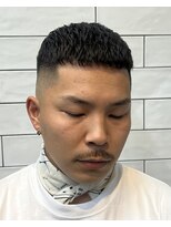 タフ バーバーショップ(TOUGH BARBER SHOP)&nbsp;アイロンパーマ　クロップスタイル