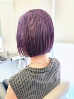 エニフォーイーストハム(Eni for eastham)&nbsp;ブリーチカラー/パープルアッシュ/ストレート/ボブ