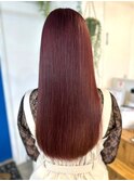 【Liko　池袋東口店】カシスブラウン　髪質改善　ストレート