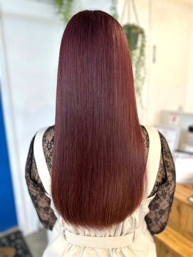 リコ 池袋東口店(Liko) 【Liko　池袋東口店】カシスブラウン　髪質改善　ストレート