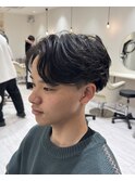 ニュアンスパーマセンターパートフェザーパーマ大阪パーマ