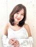 【女性スタイリスト限定】小顔カット+透明感カラー+トリートメント→11000