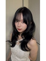 ロンドルピナス 小倉(Lond Lupinus)&nbsp;ミディアムヘア暗めカラー/デザインカラー/フェイスフレーミング