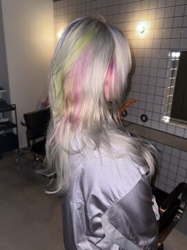 キオクエコ(KIOX eko) デザインカラー/レイヤーウルフカット