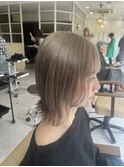 【向ヶ丘遊園】ブリーチ/ボブ/ミルクティーベージュ