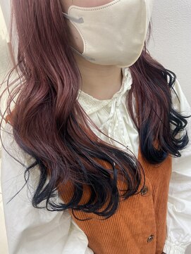 アールモンドヘア新世界 #毛先カラー#レイヤー