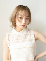 シキサロン 仙台(siki.salon)&nbsp;仙台/髪質改善/ハイトーンカラー×ゆるふわボブショート