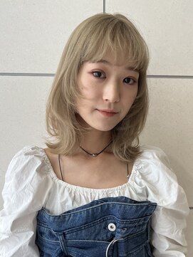 レイヤーカット・顔まわりカット・ハッシュカット・クロスパーマ