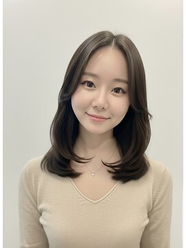 エールバイボヌール(Ere by Bonheur) 【福田】ミディアムレイヤーで大人っぽすぎず可愛く/西梅田