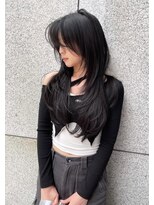 ラキング ギンザ トウキョウ(LAKING GINZA)&nbsp;着物ヘア/ダークアッシュ/ミディアムレイヤーカット/銀座