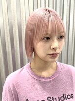 シェア 天王寺(share) ピンクベージュ/ペールピンク/レイヤーボブ/天王寺/【中野】