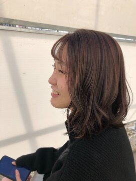 ノイ(neu) 抜け感がカワイイ伸ばしかけボブ【静岡/髪質改善】