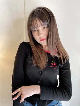 カゼ ダイカンヤマ Kaze DAIKANYAMA シフォンチョコブラウン＋シースルーバング