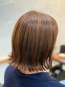 ムーヘアー MOU HAIRの写真/【ダメージレスで透明感＆艶】"ずっとカラーを楽しみたい"髪をいたわりながら、艶感のある理想のカラーへ!