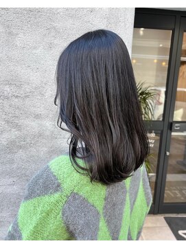 スイート ヘアデザイン(Suite HAIR DESIGN) 暗染め ダークグレージュ ミディアム