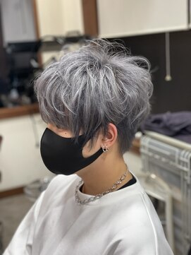 ヤソ(yaso) シルバー　×  ツーブロック