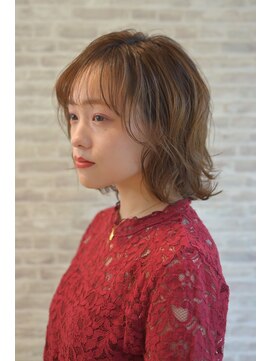 ゼンコー 国分寺(ZENKO) 【ゼンコー国分寺】　くびれヘア　外ハネボブ　メルティカラー