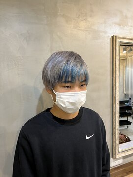 リエコー(RE'ECHO) シルバー/ブルー/メンズカット