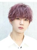 メンズマッシュダブルカラーハイトーンスパイラル