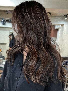 ジルブラン(JIL BLAN) ハイライトバレイヤージュダブルカラー20代30代40代グレージュ