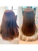 シルキーストレート　クセ毛悩み縮毛矯正　岡崎nicohair