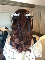 巻き下ろしリボンアレンジ　moro