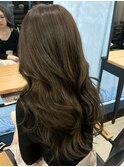 オリーブグレージュ×レイヤーカット 佐藤