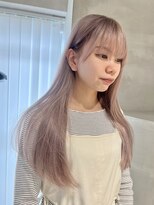 アドネ プライム(adne prime)&nbsp;ミルクティーベージュ/ロングヘア/ハイトーンカラー