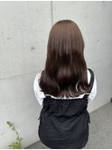 #ツヤカラー暗髪☆大人可愛い艶々エアストレートロング