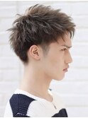 ツーブロックマッシュショートレイヤースパイキーショートヘア●