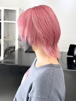 ココ 原宿(KOKO)&nbsp;ピンク黒髪小顔クラゲヘアーオリーブグレーココアベージュ