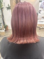 サラ 新道店(SALA) アッシュピンク×切りっぱなしボブ