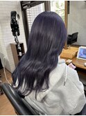 毛先パーマヘルシースタイルこなれヘアラベンダーミルクティー