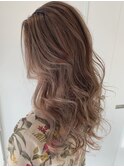 ハイライト×ミルクティーベージュ
