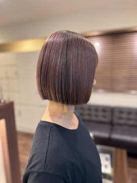 セレスト 心斎橋店(CELESTE) INOAオイルカラー×大人のコンパクトボブ