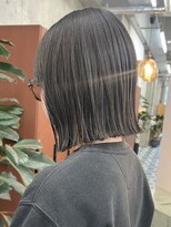 ノード(NODE)&nbsp;外ハネボブナチュラル栄矢場町大人可愛い韓国ボブ透明感カラー