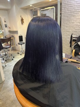アトラスサロン 札幌大通り(Atras.salon) 深みブルーの艶髪へ＊髪質改善カラー