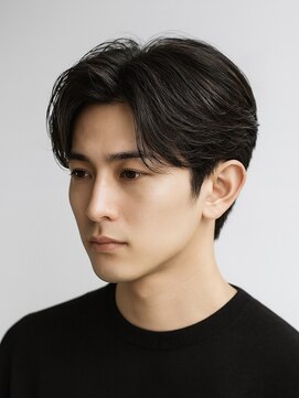 ハレ ヘアサロン(Hale hair salon) Hale刈り上げセンターパートフェザーパーマニュアンスパーマ原宿