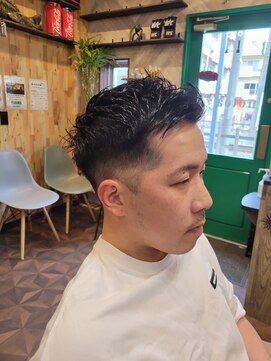 ノトア(notoa) メンズスタイル 刈上げソフモヒアップバング