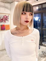 ルーム(Loom.)&nbsp;デザインカラー インナーカラー ローライト 切りっぱなしボブ