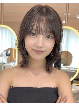 サンド ミュウ 横浜店(sand mieu) 韓国風くびれボブ/巻ける縮毛矯正