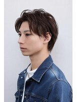 プランツヘアー&nbsp;20.30.40代メンズナチュラルアップバングスタイル