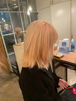 ブロッサム 池袋店(Blossom) ハッシュカット/オレンジ/デザインカラー/池袋