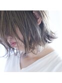 マーメイドアッシュ 外ハネ ツヤ ボブ 担当 瀧本